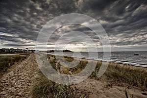 Coast in Brittany France near Sillon de Talbert photo