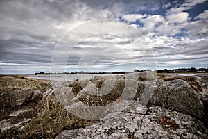 Coast in Brittany France near Sillon de Talbert photo