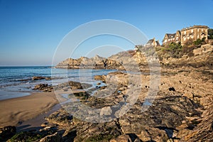 Coast of Brittany at Saint Lunaire near Saint Malo, France