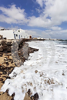 Coast of Caleta de Sebo on La Graciosa