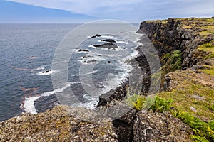 Coast at Capelas on Sao Miguel Island, Azores photo