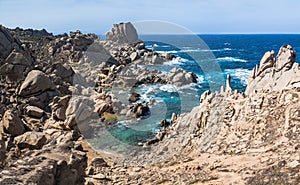 Coast of capo testa - sardinia, italy