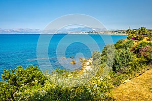 Coast at the Castellammare del Golfo in Sicily, Italy