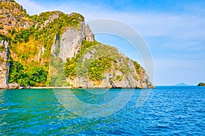 The coast of Chicken Island, Ao Nang, Krabi, Thailand