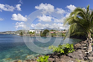 Coast of the city Fort-de-France, Martinique