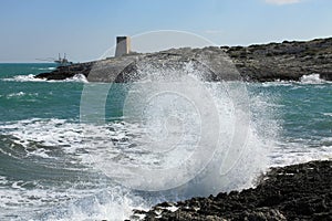 Coast close to Vieste, Gargano photo