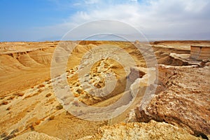 The coast of the Dead Sea in Israel