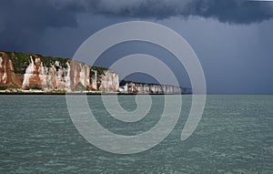 The coast of the English Channel. France.