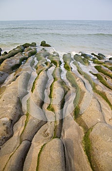 Coast erosion of the waves