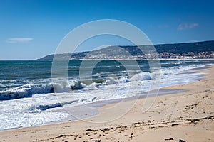 Coast in Figueira da Foz, Portugal photo