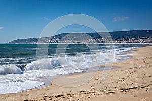 Coast in Figueira da Foz, Portugal photo