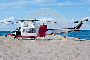 Coast guard helicopter