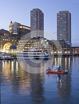 Coast Guard patrols Boston Harbor photo