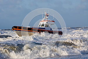 Coast guard during storm