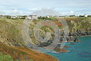 Coast at Housel Bay, The Lizard, Cornwall, England, UK