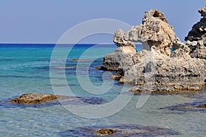 Coast of island Rhodes,Greece