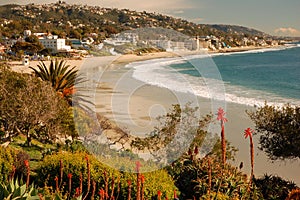 The coast of Laguna Beach, California