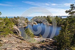 The coast of Lake Ladoga