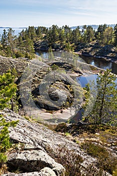 The coast of Lake Ladoga