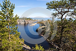 The coast of Lake Ladoga