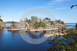 The coast of Lake Ladoga