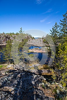 The coast of Lake Ladoga