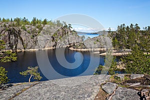 The coast of Lake Ladoga