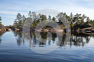 The coast of Lake Ladoga