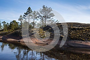 The coast of Lake Ladoga