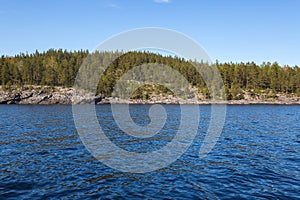 The coast of Lake Ladoga