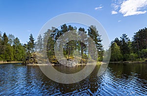 The coast of Lake Ladoga