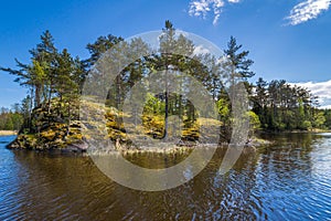 The coast of Lake Ladoga