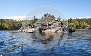 The coast of Lake Ladoga