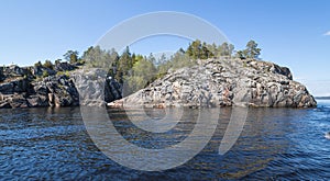 The coast of Lake Ladoga