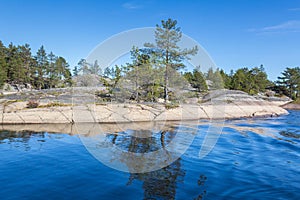 The coast of Lake Ladoga