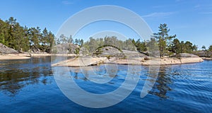 The coast of Lake Ladoga