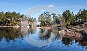 The coast of Lake Ladoga