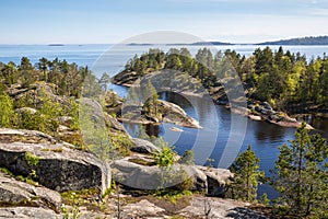 The coast of Lake Ladoga