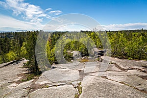 The coast of Lake Ladoga