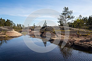 The coast of Lake Ladoga