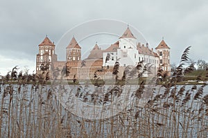 Mir castle in winter, Belarus