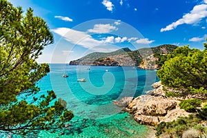 Coast landscape on the spanish island Majorca