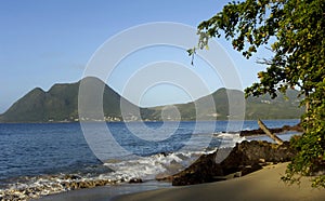 Coast of Le Diamant in Martinique