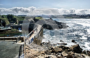 The coast line of La Coruna photo