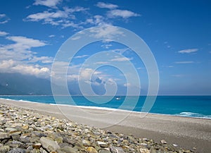 Coast line of pacific ocean in Hualian, Taiwan