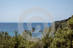 Coast line on Thassos