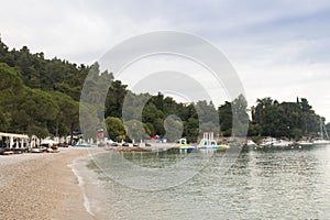 The coast of Lovran, Croatia
