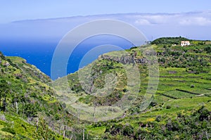 Coast of Madeira island, Ponta do Pargo, Portugal photo