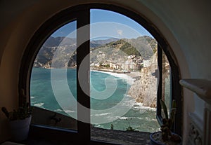 Coast Maiori view from the window photo