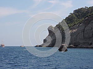 The coast of the Mediterranean sea